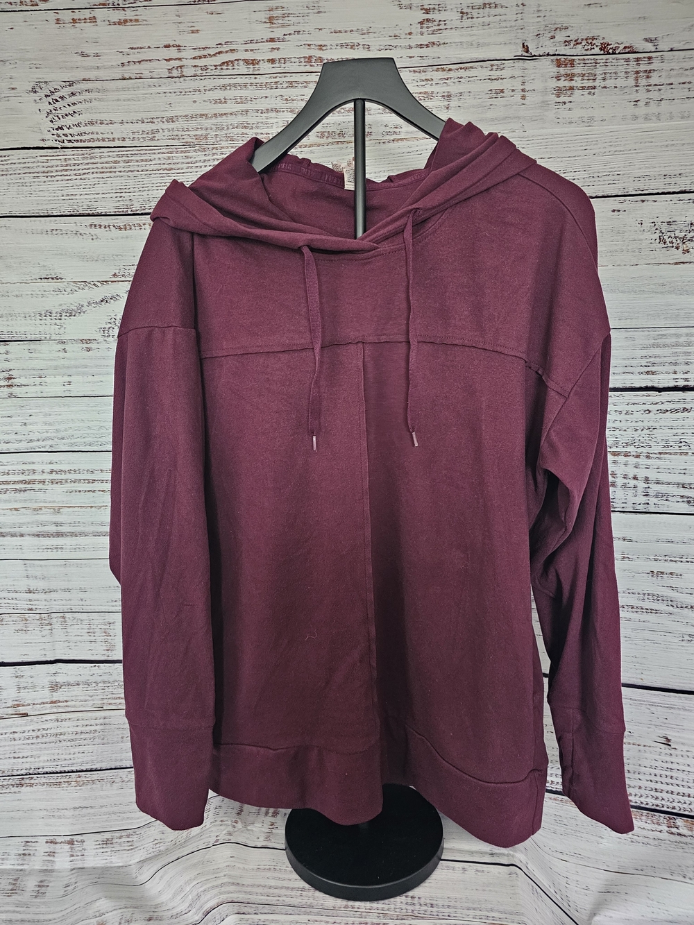 Cozy Maroon Hooded Pullover